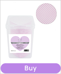 Lint-free wipes TUFI PROFI PREMIUM Lux Cotton Fibre hearts pink